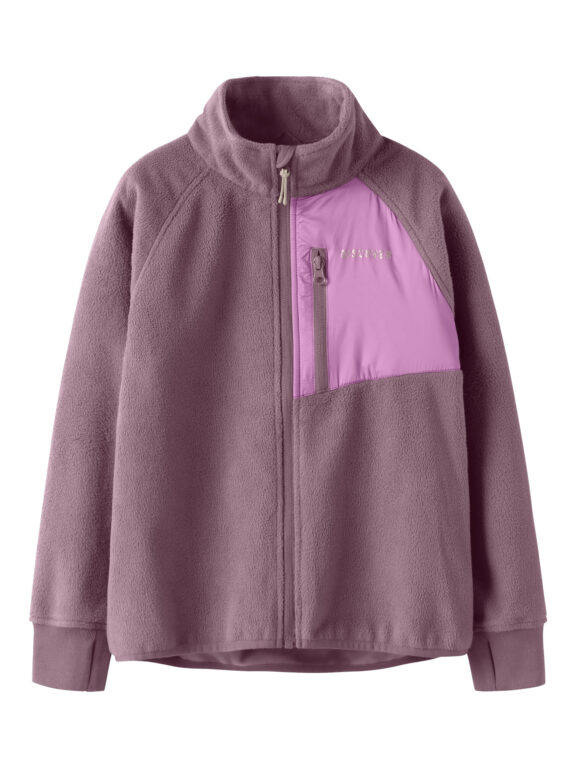 NAME IT Vindtæt Fleece Jakke Move03 Grape Shake NAME IT Vindtæt Fleece Jakke Move03 Grape Shake