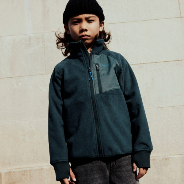 NAME IT Vindtæt Fleece Jakke Move03 Green Gables