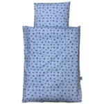 NM Junior Sengesæt - Lyseblå m/ Blå Traktorer