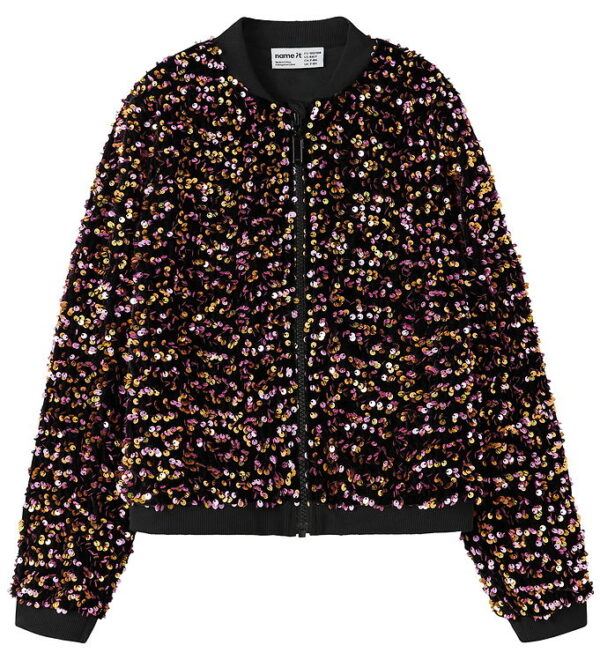 Name It Bomberjakke - NkfRunica - Gold Colour m. Palietter Name It Bomberjakke - NkfRunica - Gold Colour m. Palietter