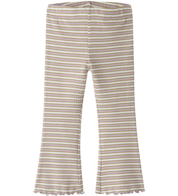 Name It Bukser - Rib - NmfTaias - Dawn Pink/Cloud Dancer