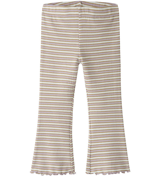 Name It Bukser - Rib - NmfTaias - Dawn Pink/Cloud Dancer