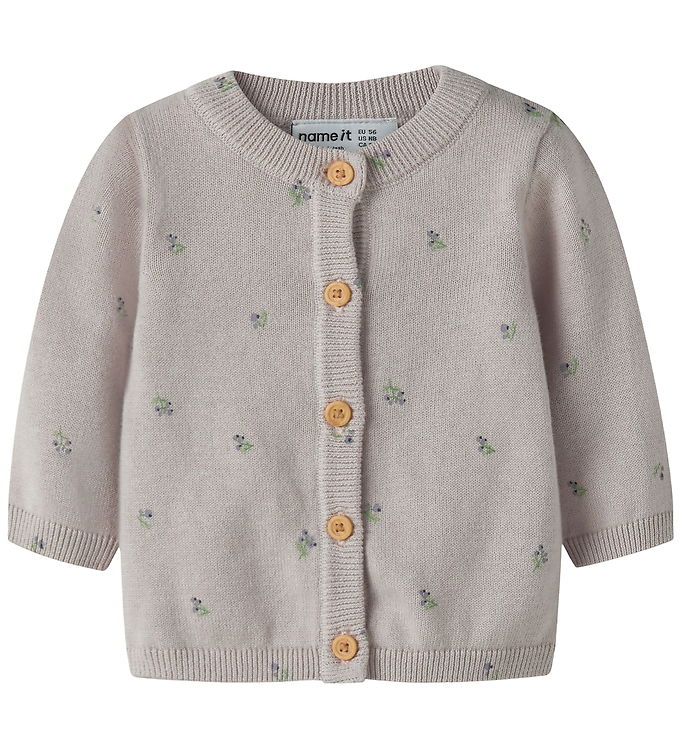 Name It Cardigan - Strik - NbfBeta - Lilac Marble