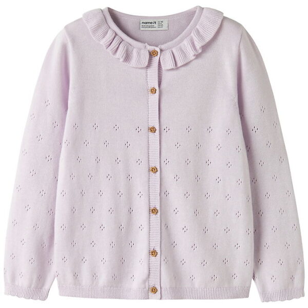 Name It Cardigan - Strik - NmfDiame - Lavender Fog