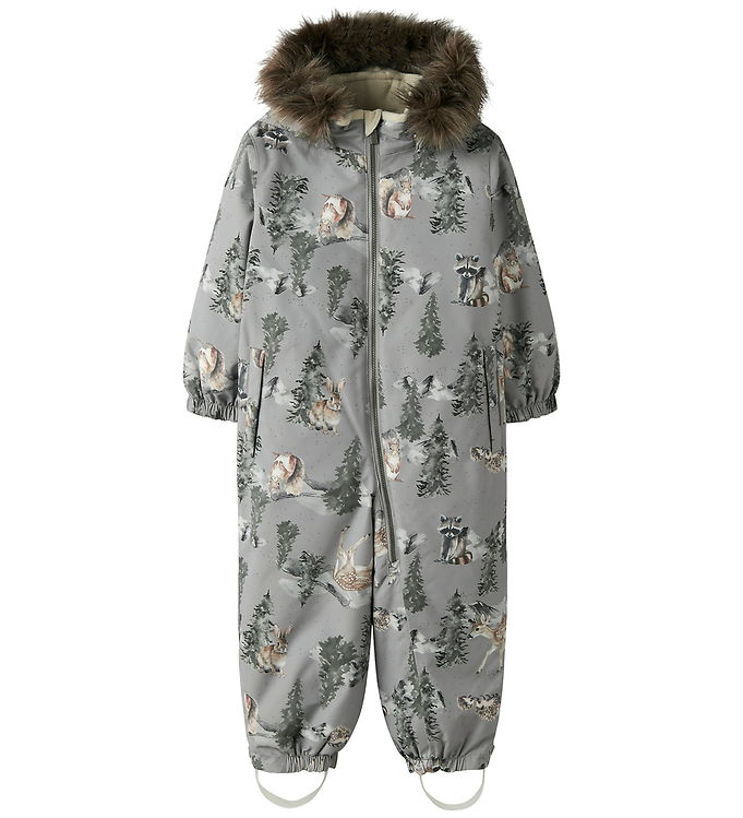 Name It Flyverdragt - NmnSnow10 - Ultimate Grey/Woodland Name It Flyverdragt - NmnSnow10 - Ultimate Grey/Woodland
