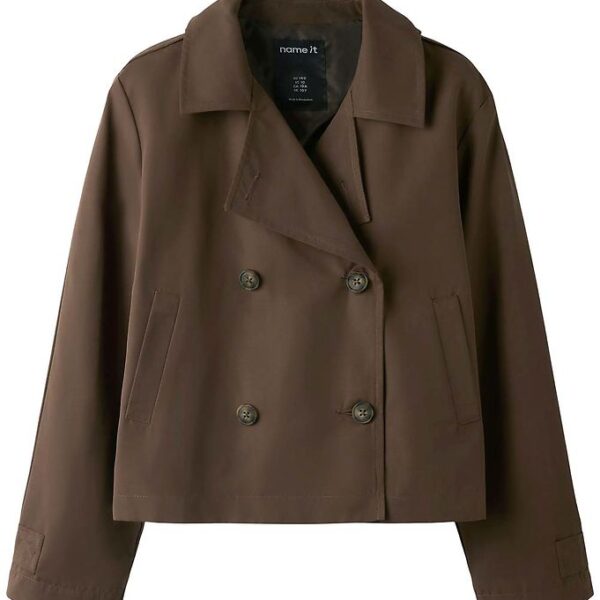 Name It Frakke - NkfMadelin - Kort - Chocolate Brown Name It Frakke - NkfMadelin - Kort - Chocolate Brown