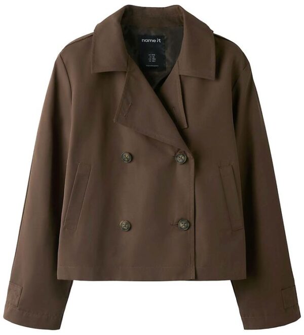 Name It Frakke - NkfMadelin - Kort - Chocolate Brown Name It Frakke - NkfMadelin - Kort - Chocolate Brown