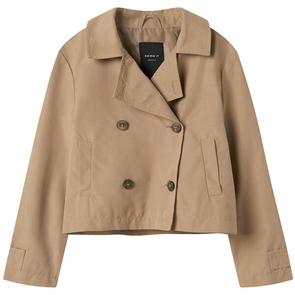 Name It Frakke - NkfMadelin - Kort - Savannah Tan