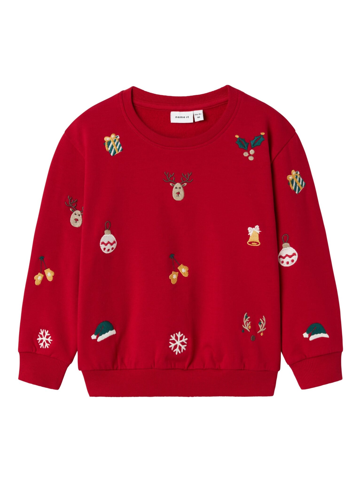 Name It Kringle Sweat shirt - Jester Red - 86 cm