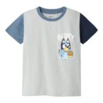 Name It Marmar Bluey SS Top - Pearl Blue - 92 cm