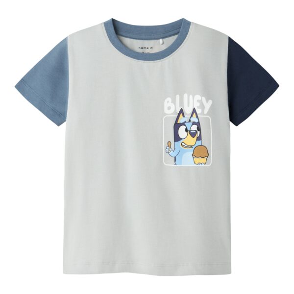 Name It Marmar Bluey SS Top - Pearl Blue - 92 cm