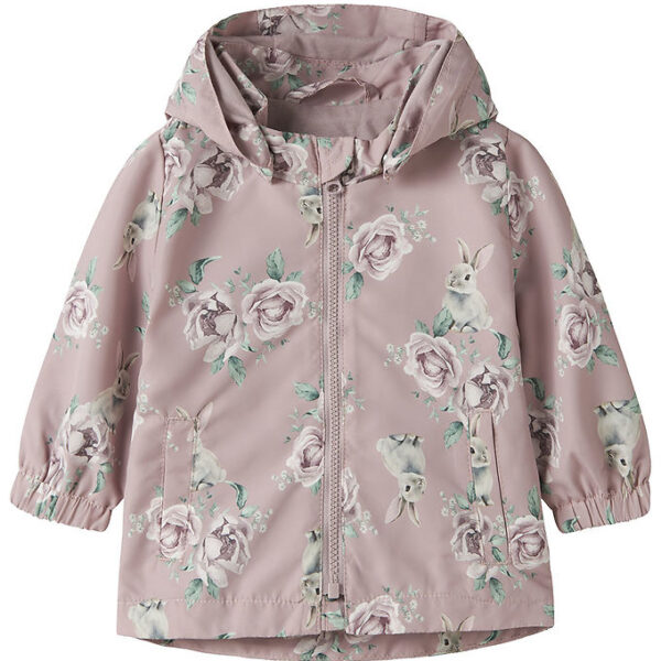 Name It Overgangsjakke - NbfMaxi - Keepsake Lilac/Floral Bunnies