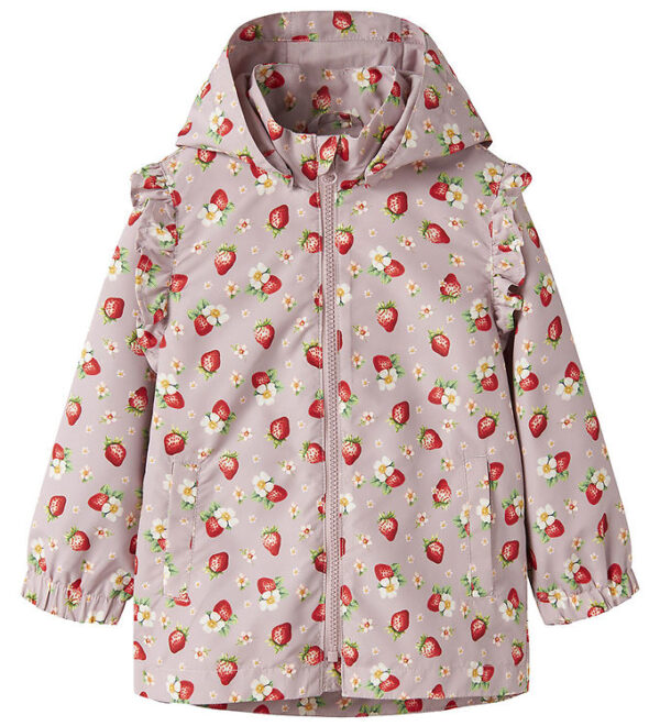 Name It Overgangsjakke - NmfMaxi - Keepsake Lilac/Strawberry m.