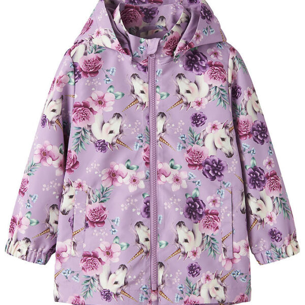 Name It Overgangsjakke - Noos - NmfMaxi - Violet Tulle/Floral Un