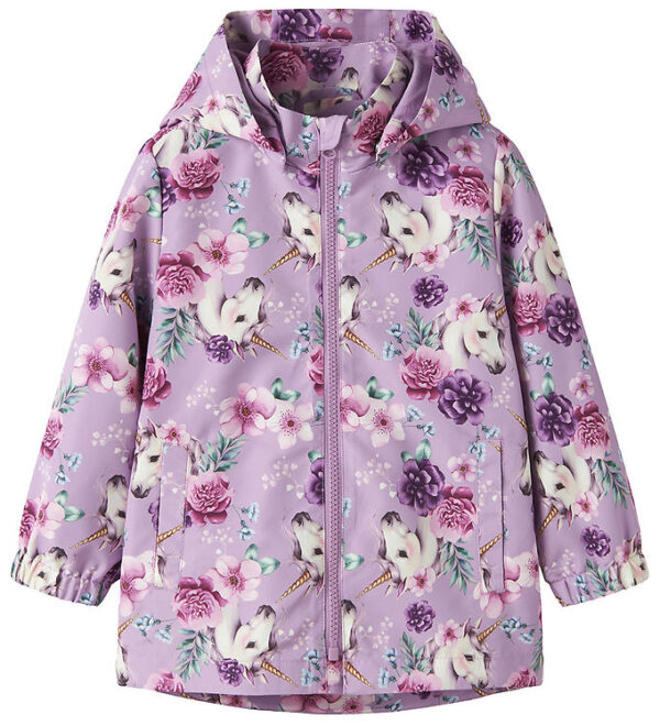 Name It Overgangsjakke - Noos - NmfMaxi - Violet Tulle/Floral Un