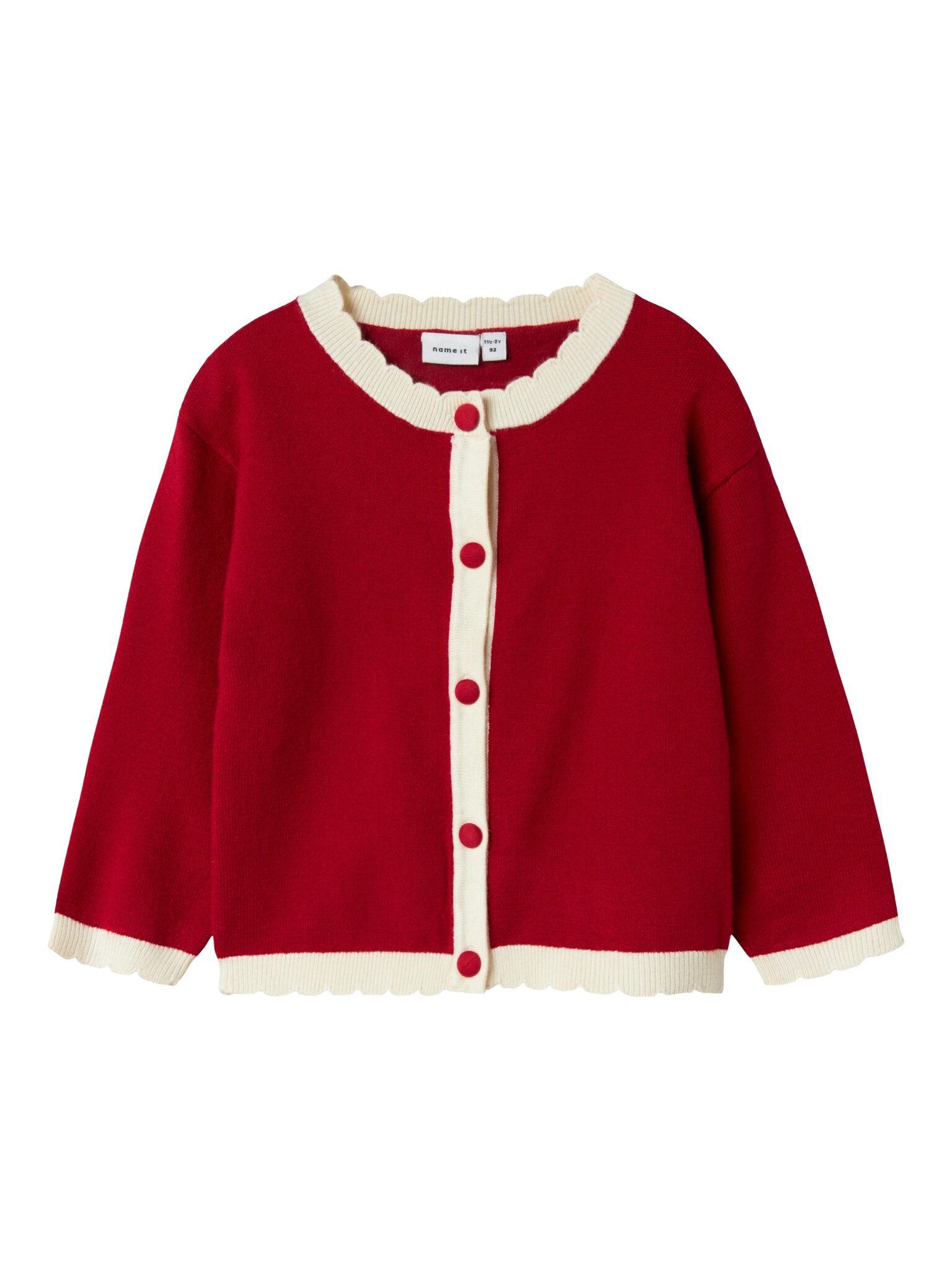 Name It Ralbo Knit Cardigan - Jester Red - 92 cm