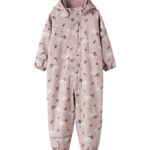 Name It Regndragt m. Fleece - PU - NmfDry10 - Keepsake Lilac/Swa