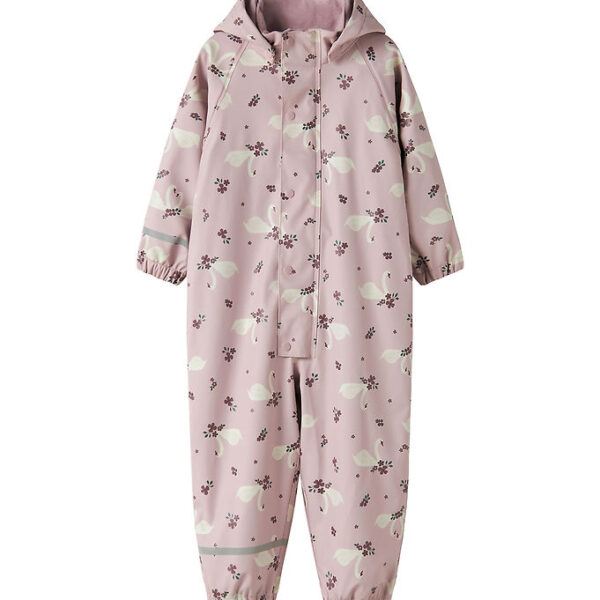 Name It Regndragt m. Fleece - PU - NmfDry10 - Keepsake Lilac/Swa