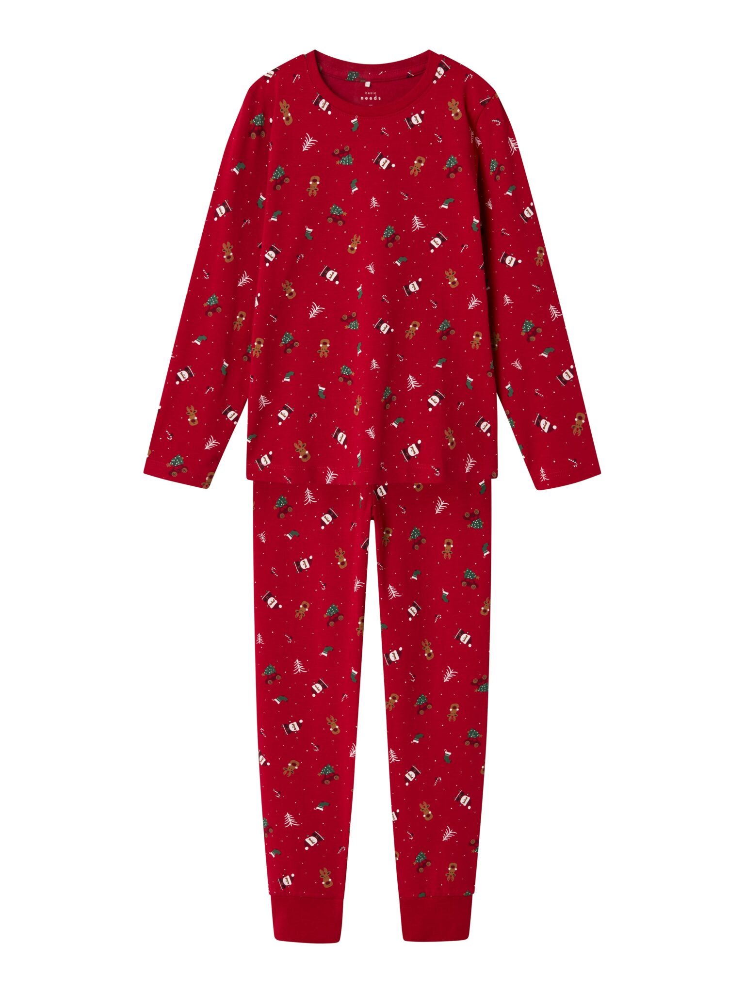 Name It Vismas Natsæt - Jester Red Christmas Elements - 116 cm