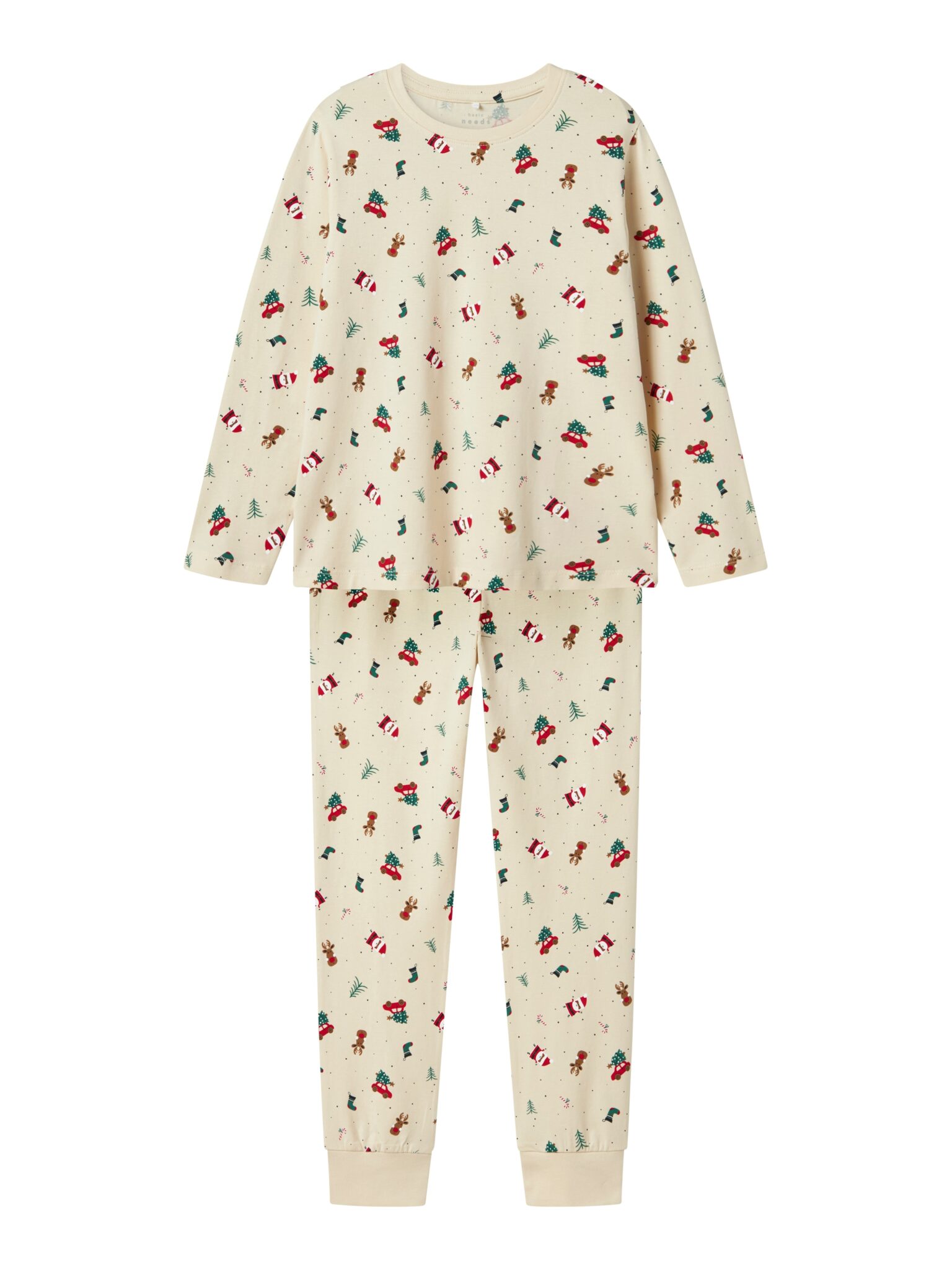 Name It Vismas Natsæt - Whitecap Gray Christmas Elements - 116 cm