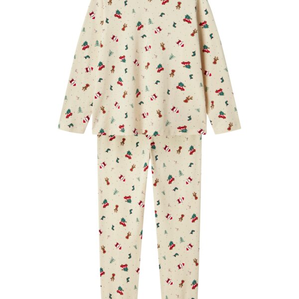 Name It Vismas Natsæt - Whitecap Gray Christmas Elements - 116 cm