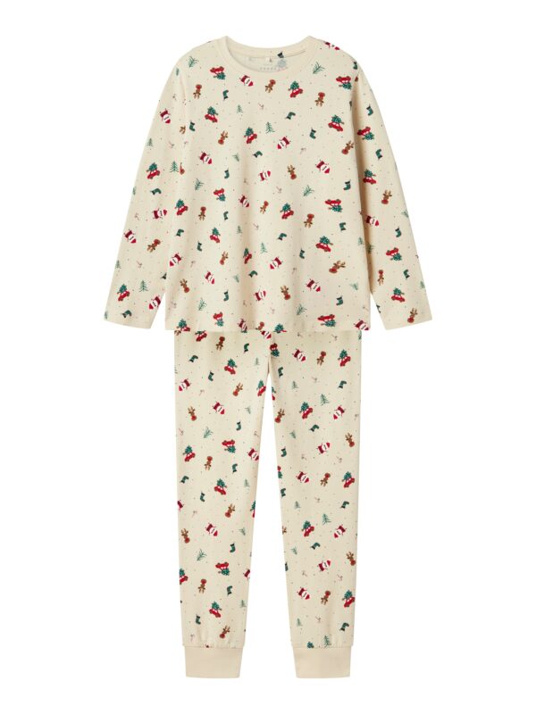 Name It Vismas Natsæt - Whitecap Gray Christmas Elements - 116 cm