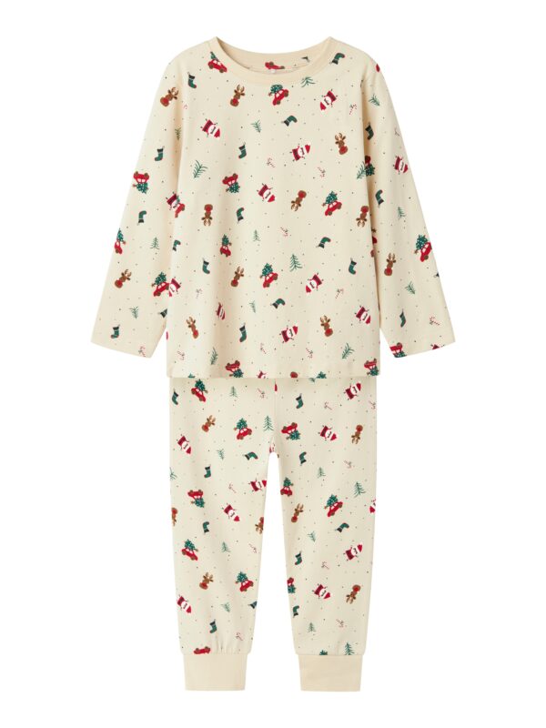 Name It Vismas Natsæt - Whitecap Gray Christmas Elements - 86 cm