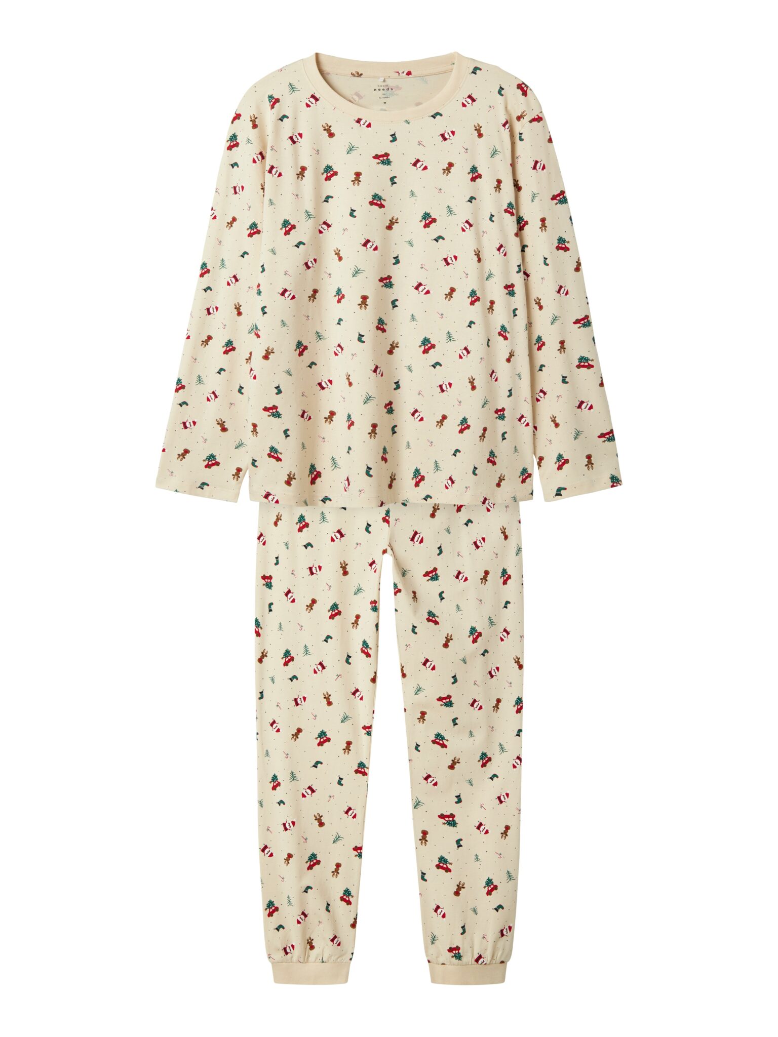 Name It Vismas Natsæt - Whitecap Gray Christmas Elements - XS