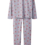 Name It nattøj - NKFNIGHTSET HEARTS - Lavender Gray