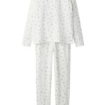 Name It nattøj - NkfNightset Flower - Jet Stream