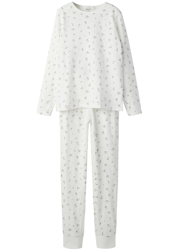 Name It nattøj - NkfNightset Flower - Jet Stream