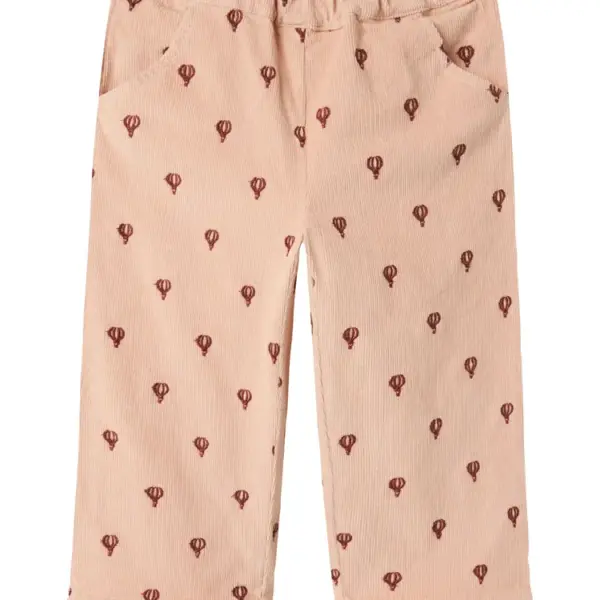 Nelly Cord Straight Bukser - Cameo Rose - 122