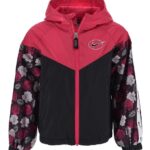 Nike Jakke - Floral Windrunner - Sort/Rosa