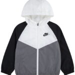 Nike Overgangsjakke - New Chevron Windrunner - Hvid/Grå/Sort