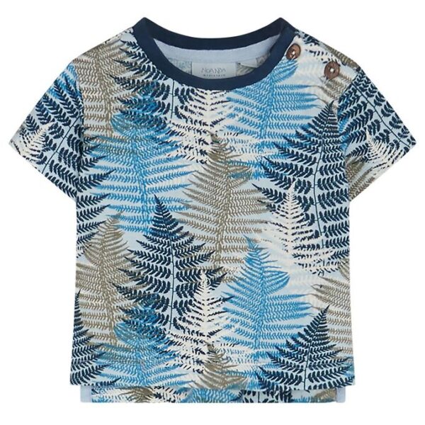 Noa Noa miniature T-shirt - Print Light Blue m. Northern Wood Noa Noa miniature T-shirt - Print Light Blue m. Northern Wood