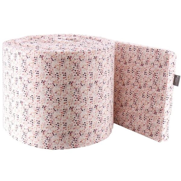 Nørgaard Madsens Sengerand - Hvid m. Blomster