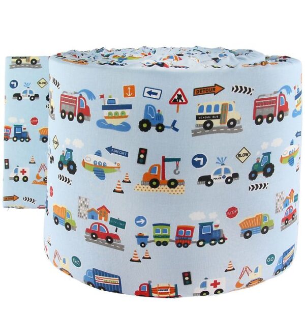 Nørgaard Madsens Sengerand - Lyseblå m. Biler