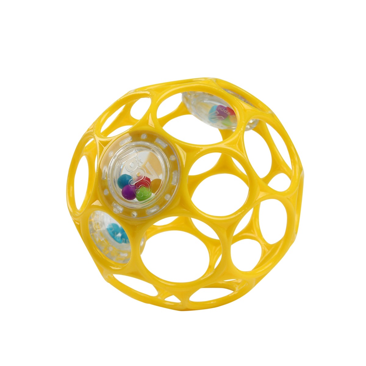 Oball | Oball mtorikbold og rangle, 10 cm Gul