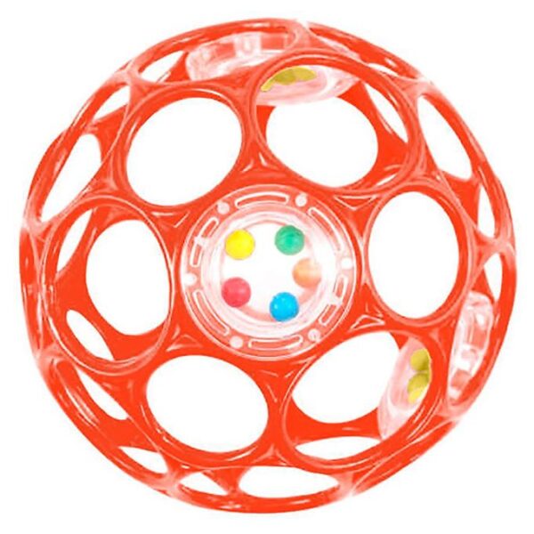 Oball Rangle - 9 cm - Rosarød