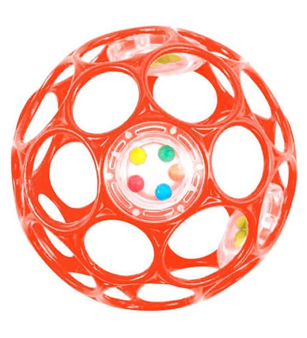 Oball Rangle - 9 cm - Rosarød