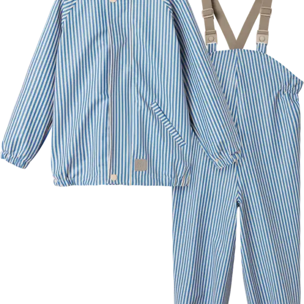 Oddy Regnsæt - Blue Stripe - 104/110