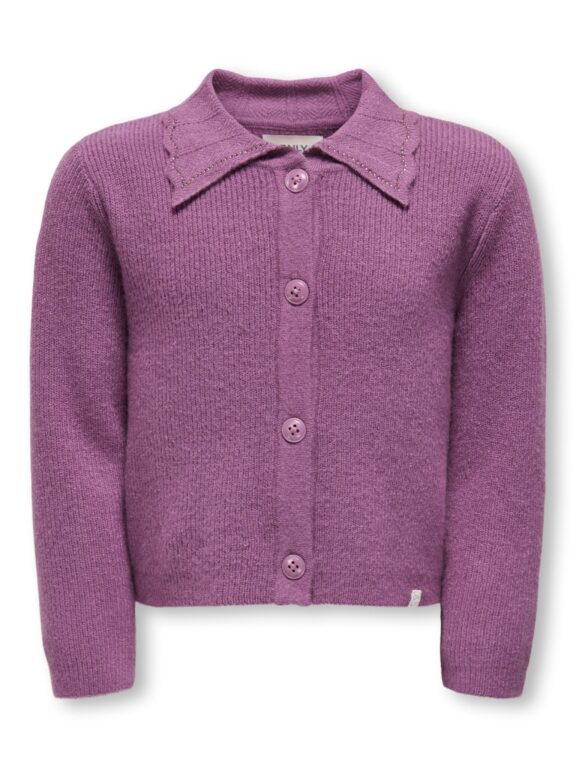 Only Mini KayaKatja Life Cardigan - Argyle Purple - 92 cm