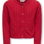 Only Mini Megan Life Cardigan NOOS - Equestrian Red - 92 cm