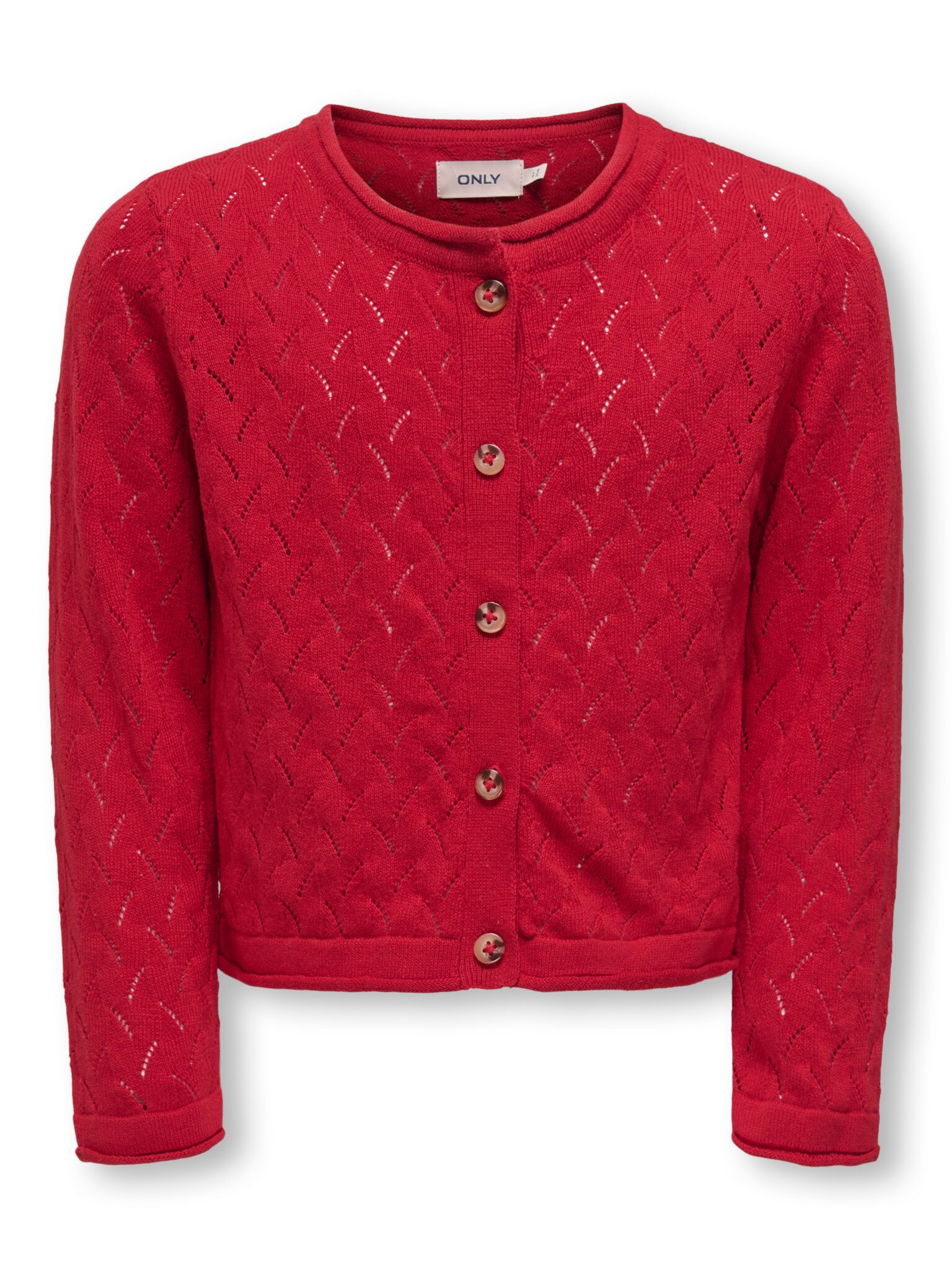 Only Mini Megan Life Cardigan NOOS - Equestrian Red - 92 cm