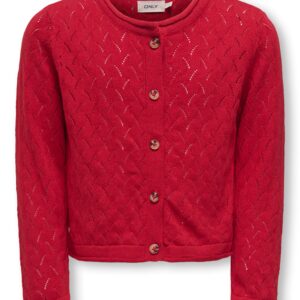Only Mini Megan Life Cardigan NOOS - Equestrian Red - 92 cm
