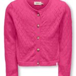 Only Mini Megan Life Cardigan NOOS - Magenta - 92 cm