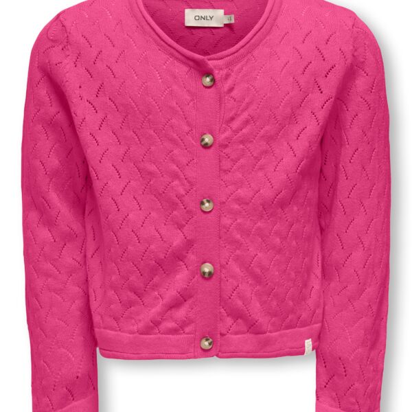 Only Mini Megan Life Cardigan NOOS - Magenta - 92 cm