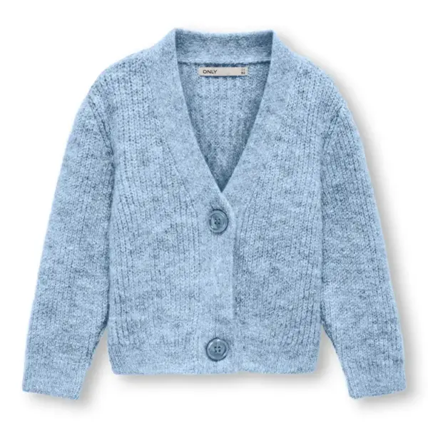 Oriana langærmet glitter cardigan - BLUE - 116