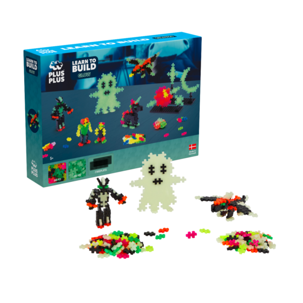 Plus-Plus - Lær at bygge Glow in the dark, 500 stk