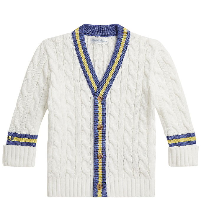Polo Ralph Lauren Cardigan - Strik - DeckWash White